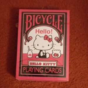 Bicycle Hello Kitty Playing Cards - Pink